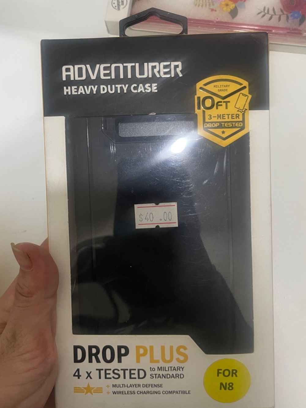 Drop Plus Heavy Duty Black Phone Case for N8